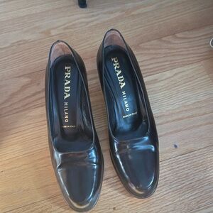 Prada Milano High Heels Dark Brown Vero Crudo